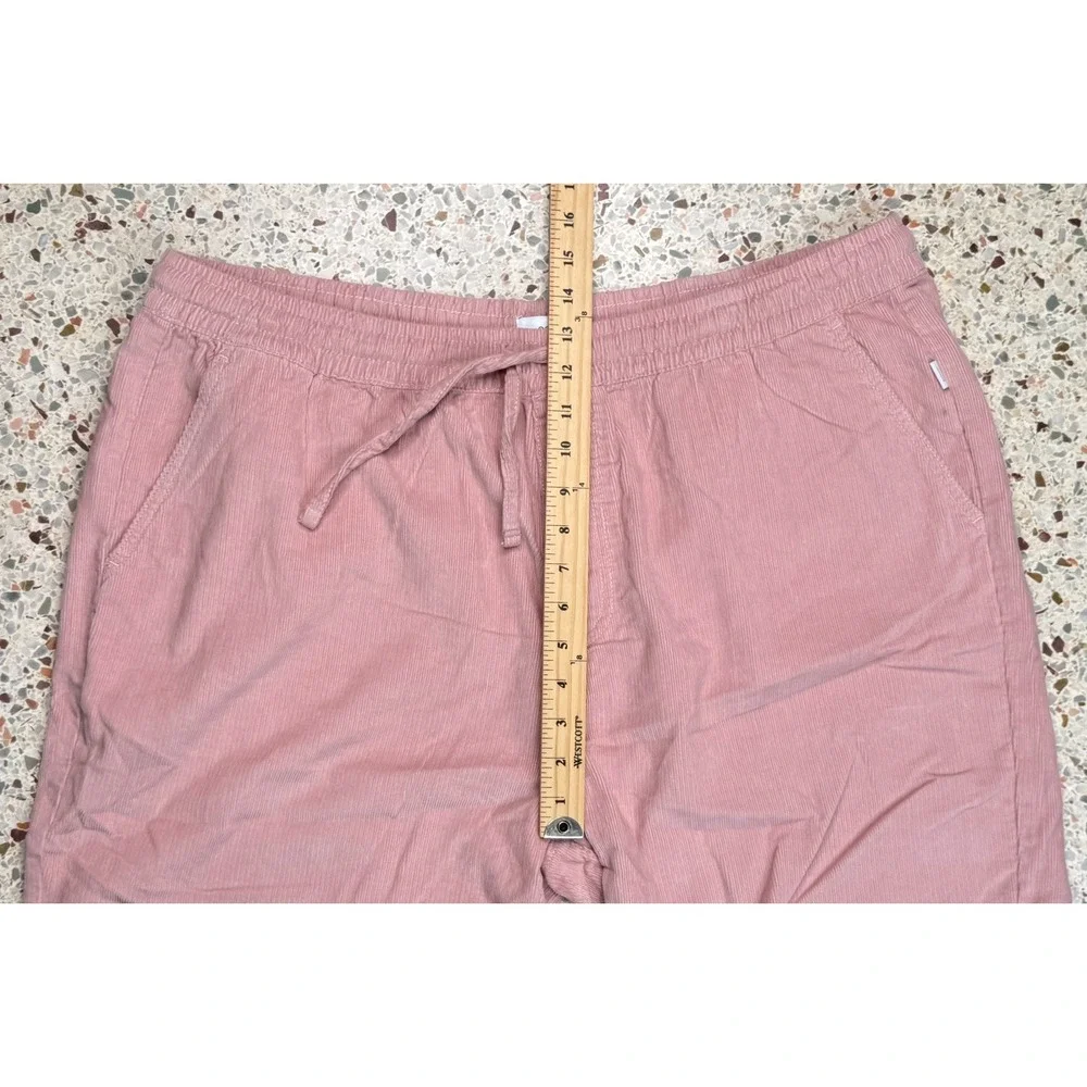 Onia Men's Pink  Drawstring Waist Corduroy Pattern Shorts Size XXL‎